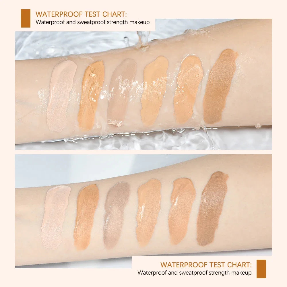 30ml Flawless Foundation Full Coverage Liquid Concealer Foundation For Light Dark Skin Tone Cover Pore Acne Makeup Waterproof